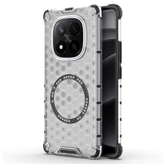 MagSafe-etui til Xiaomi Redmi Note 14 Pro+ 5G, Techsuit, HoneyComb Shield, Hvid