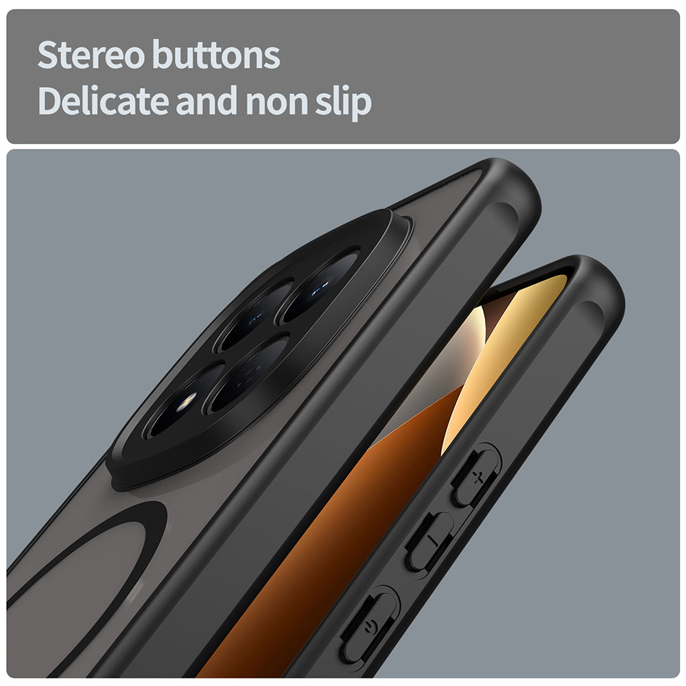 MagSafe cover til Xiaomi Redmi Note 15 Pro 4G, Techsuit, HaloFrost II, Sort