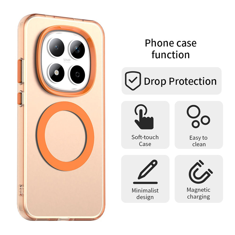 MagSafe cover til Xiaomi Redmi Note 15 Pro 5G, Techsuit, CandyCase, Orange