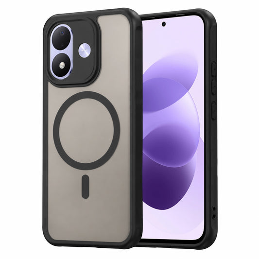 MagSafe-cover til Xiaomi Redmi Note 17 4G / Note 17 5G, Techsuit, HaloFrost II, sort
