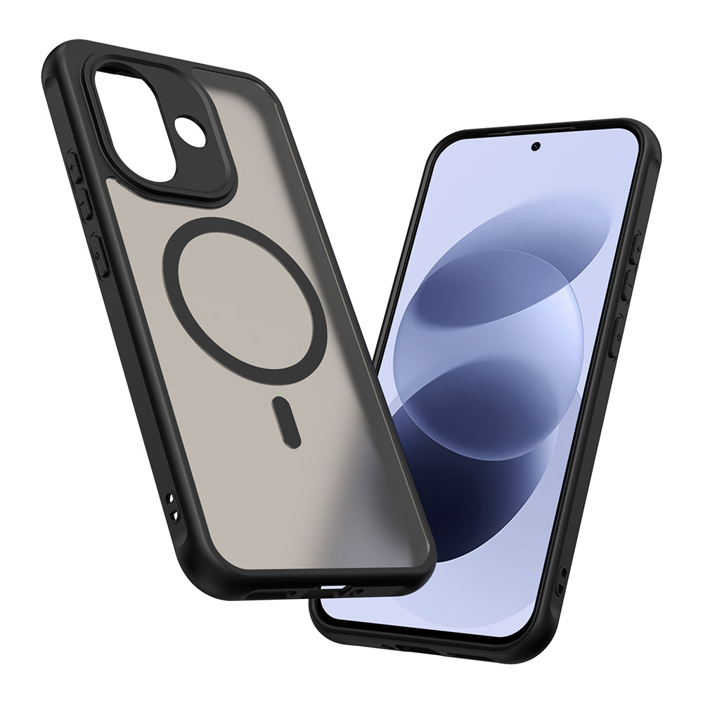 MagSafe-cover til Xiaomi Redmi Note 17 4G / Note 17 5G, Techsuit, HaloFrost II, sort