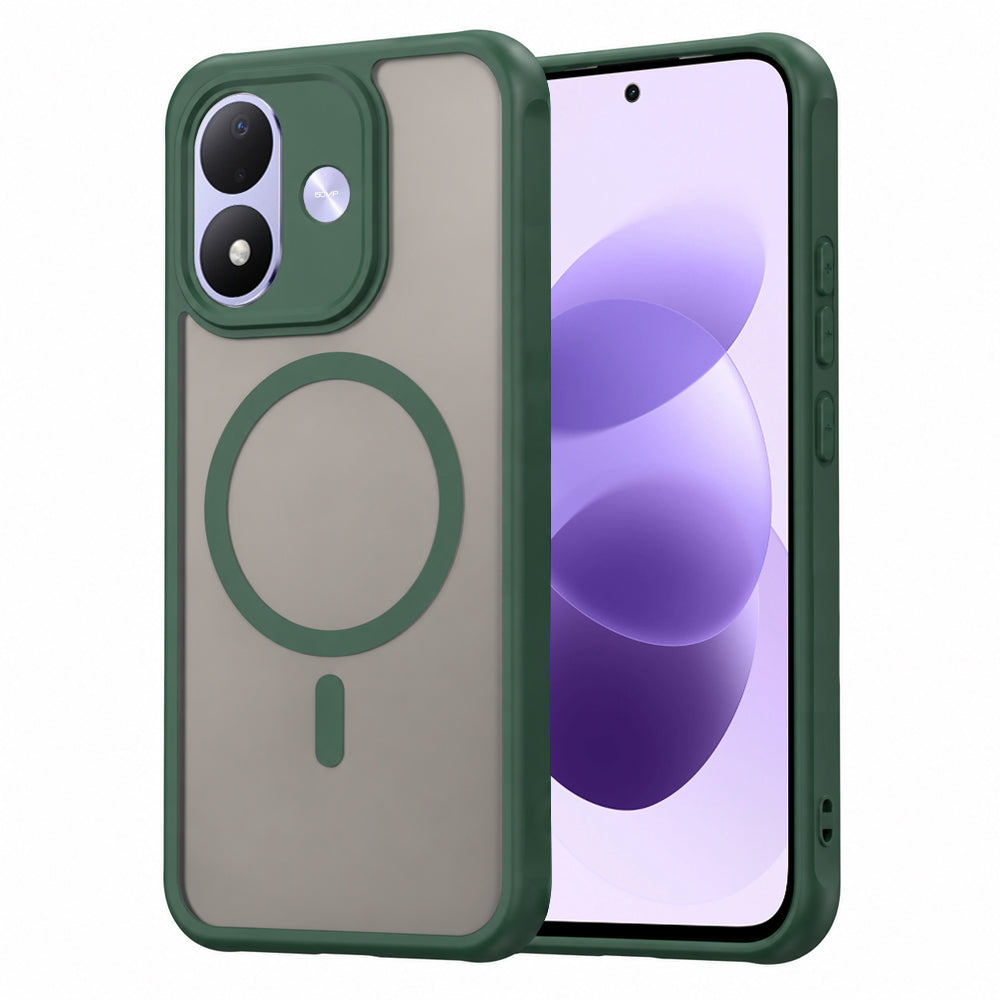 MagSafe-cover til Xiaomi Redmi Note 17 4G / Note 17 5G, Techsuit, HaloFrost II, grøn