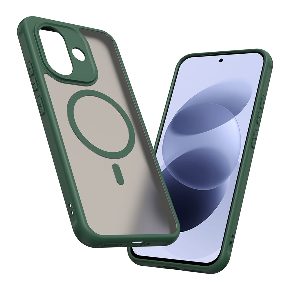 MagSafe-cover til Xiaomi Redmi Note 17 4G / Note 17 5G, Techsuit, HaloFrost II, grøn