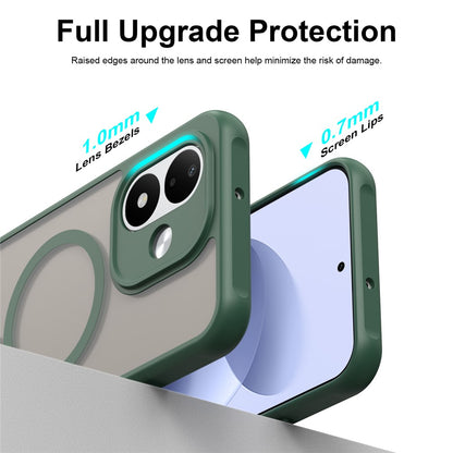MagSafe-cover til Xiaomi Redmi Note 17 4G / Note 17 5G, Techsuit, HaloFrost II, grøn