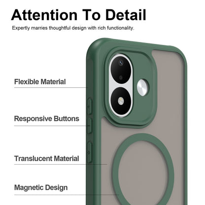 MagSafe-cover til Xiaomi Redmi Note 17 4G / Note 17 5G, Techsuit, HaloFrost II, grøn