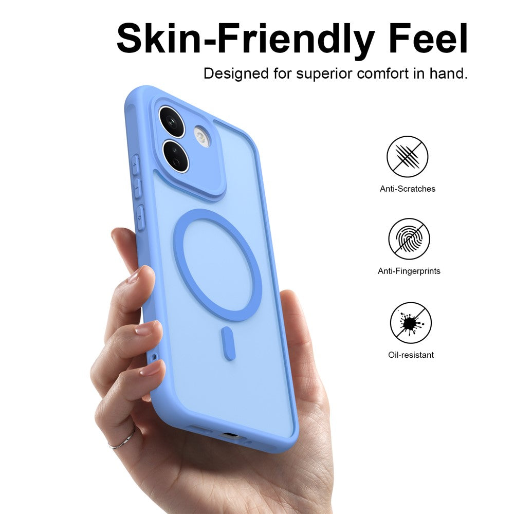 MagSafe-cover til Xiaomi Redmi Note 17 Pro, Techsuit, HaloFrost II, blå