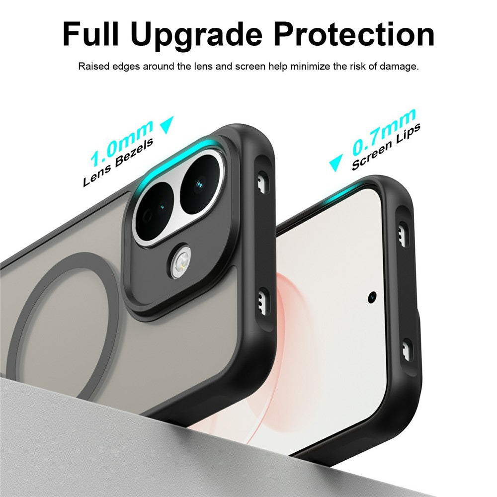 MagSafe-cover til Xiaomi Redmi Note 17 Pro, Techsuit, HaloFrost II, sort