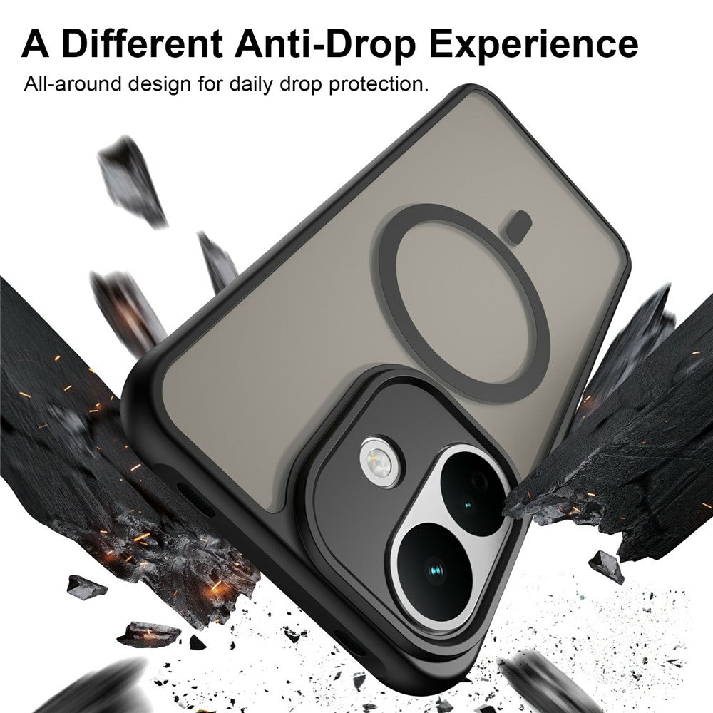 MagSafe-cover til Xiaomi Redmi Note 17 Pro, Techsuit, HaloFrost II, sort