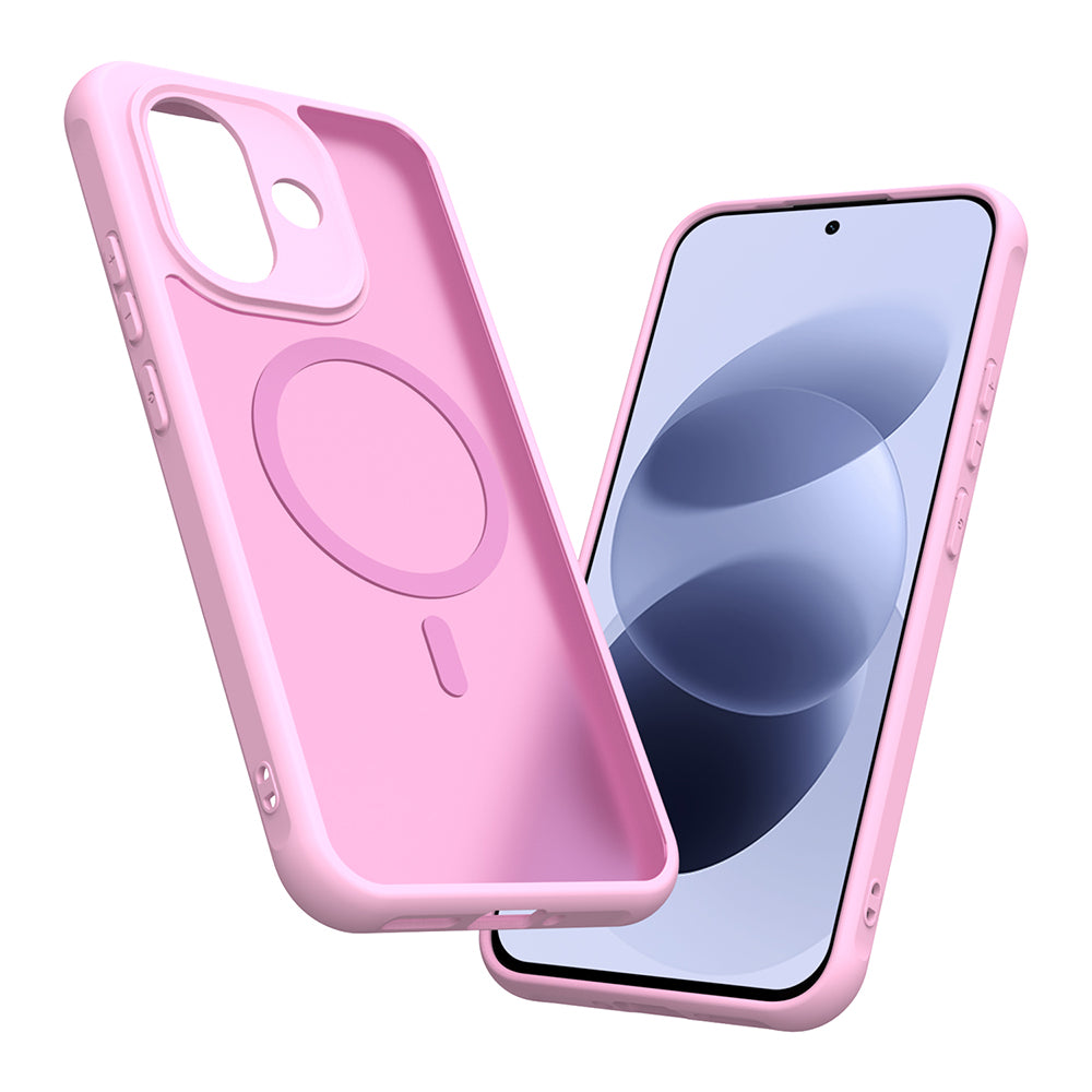 MagSafe-cover til Xiaomi Redmi Note 17 Pro, Techsuit, HaloFrost II, lyserød