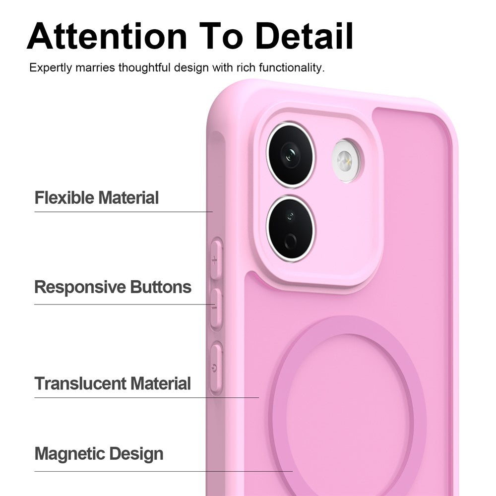 MagSafe-cover til Xiaomi Redmi Note 17 Pro, Techsuit, HaloFrost II, lyserød
