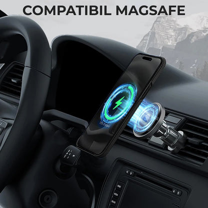 MagSafe cover til Apple iPhone 17 Pro Max, Techsuit, Aramid Fiber, Sort
