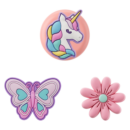 OEM Butterfly-etui til Apple AirTag, sæt med 3 stk., multifarvet