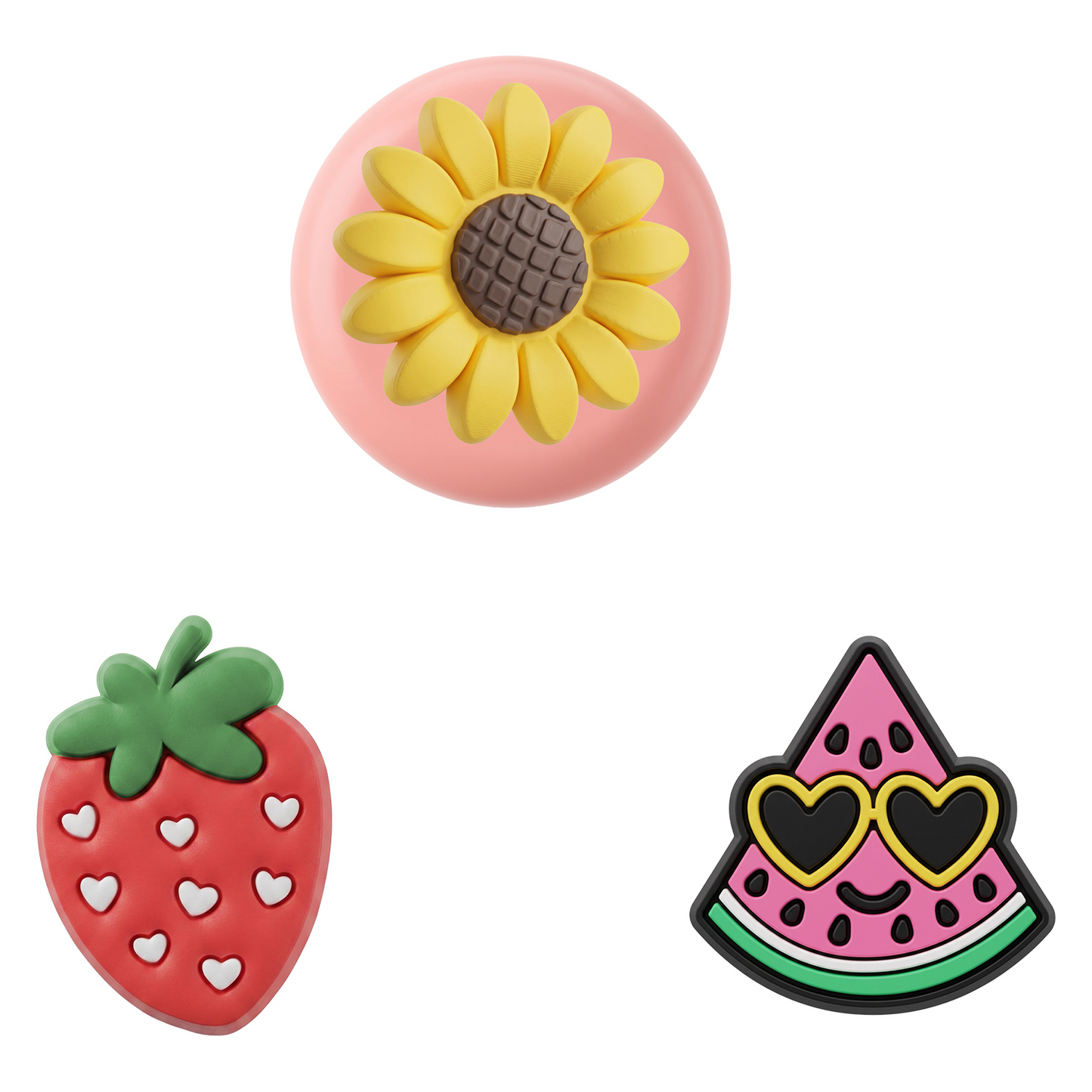 OEM Fruit-etui til Apple AirTag, sæt med 3 stk., multifarvet