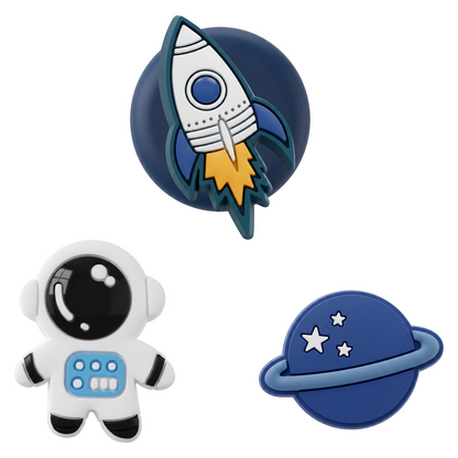 OEM Space-etui til Apple AirTag, sæt med 3 stk., multifarvet