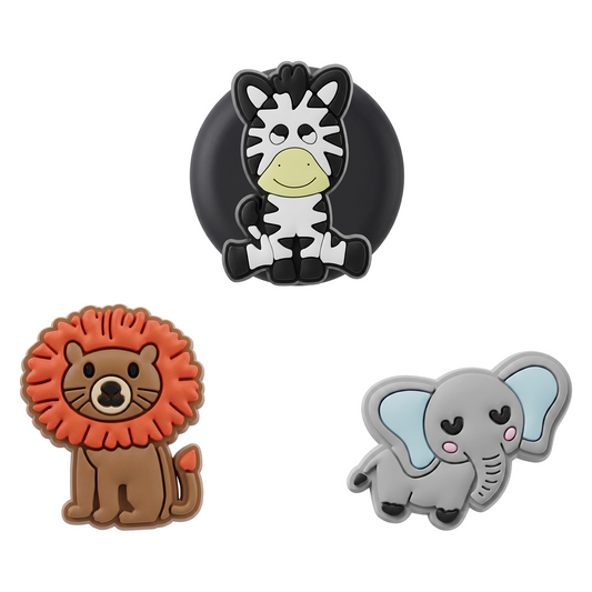 OEM Zoo-etui til Apple AirTag, sæt med 3 stk., multifarvet
