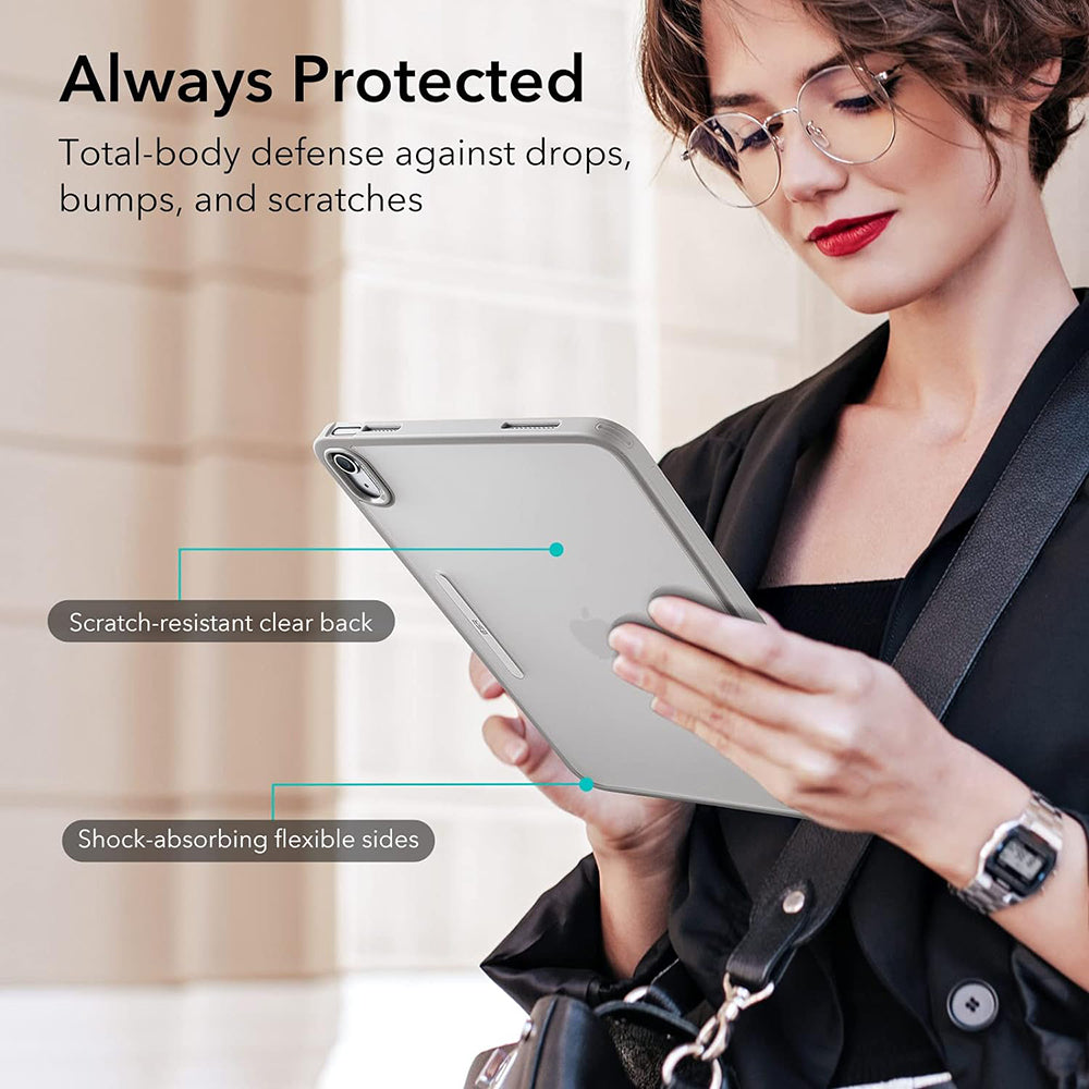 Etui til Apple iPad (2025) / (2022), ESR, Ascend Hybrid, Grå