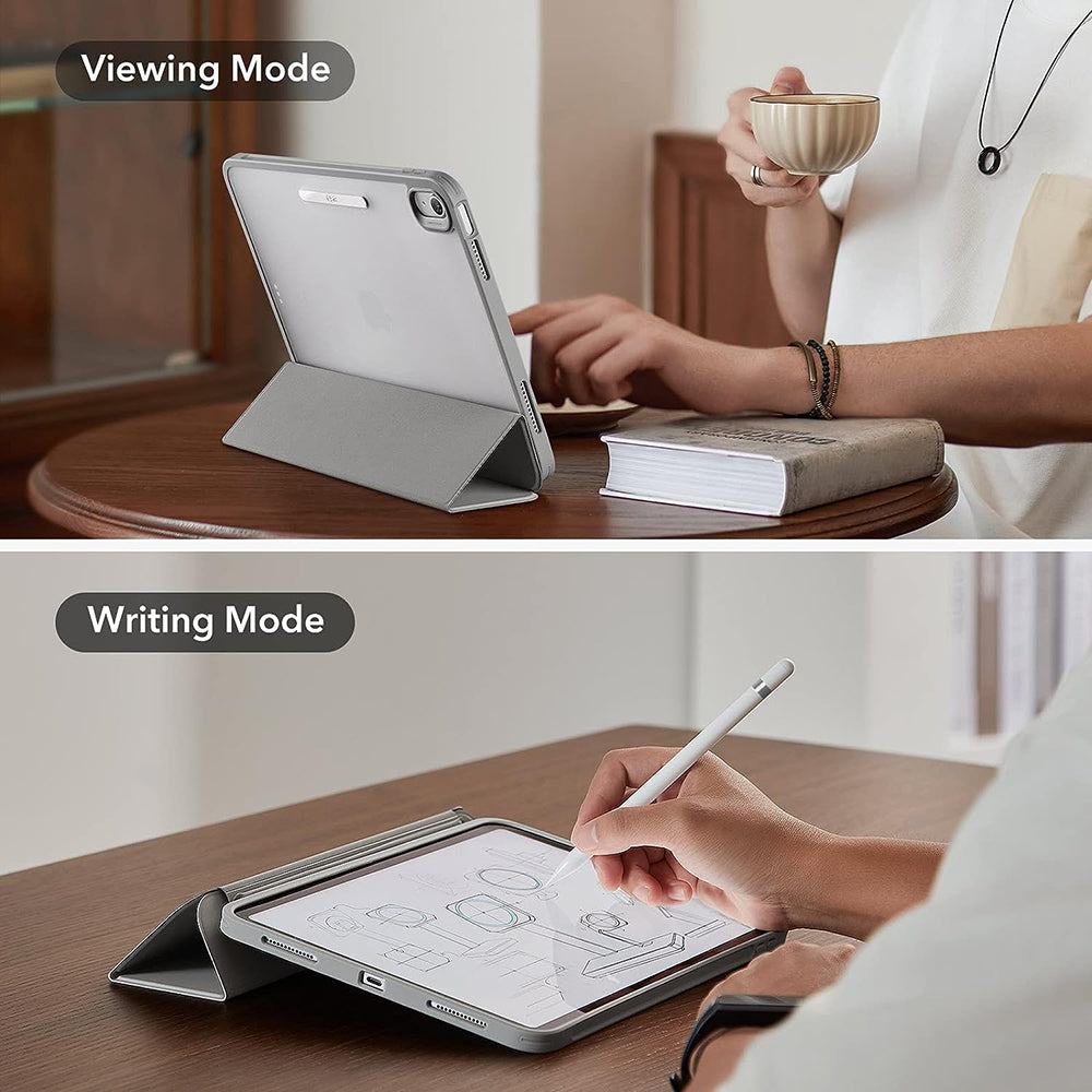 Etui til Apple iPad (2025) / (2022), ESR, Ascend Hybrid, Grå