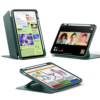 Etui til Apple iPad (2025) / (2022), ESR, Flip Hybrid med blyantholder, Grøn