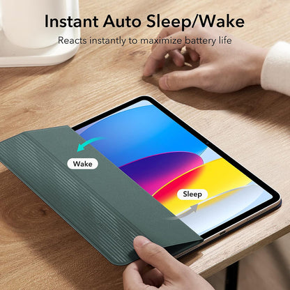 Etui til Apple iPad (2025) / (2022), ESR, Rebound, Satin Grøn