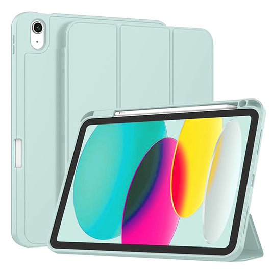 Cover til Apple iPad (2025) / (2022), Techsuit, Flex Trifold, Blå