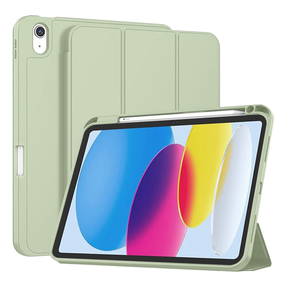 Cover til Apple iPad (2025) / (2022), Techsuit, Flex Trifold, Grøn Matcha