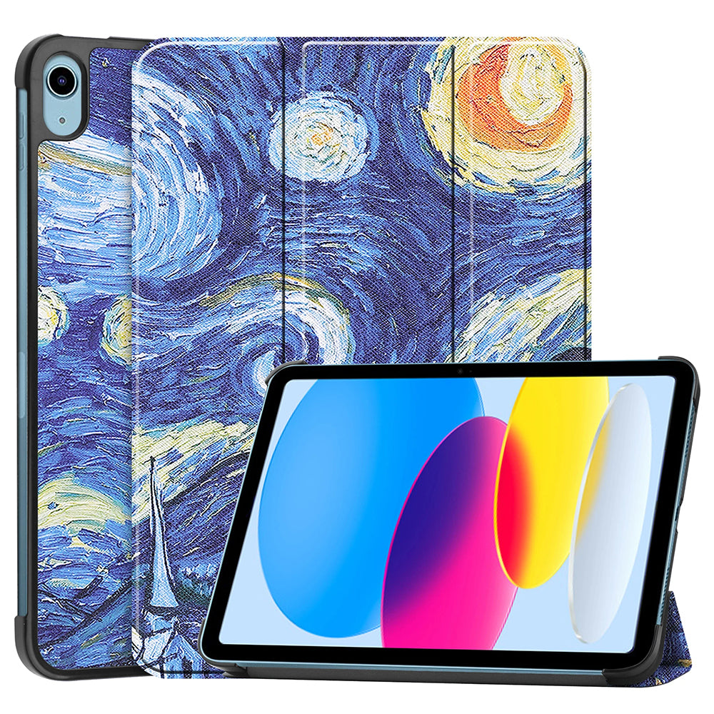Cover til Apple iPad (2025) / (2022), Techsuit, FoldPro Starry Night, Multicolor