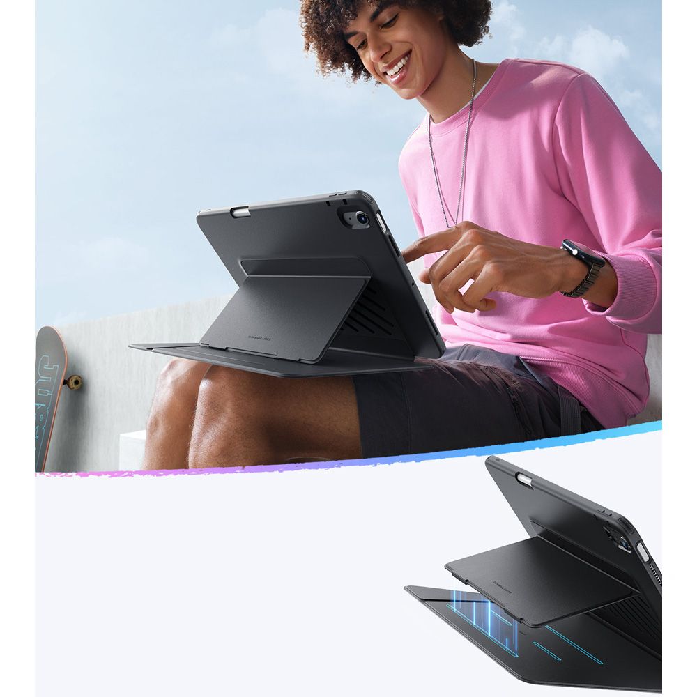 Etui til Apple iPad Air 11 (2025) / Air 11 (2024) / Air (2022) / Air (2020), ESR, Flip Hybrid, Sort