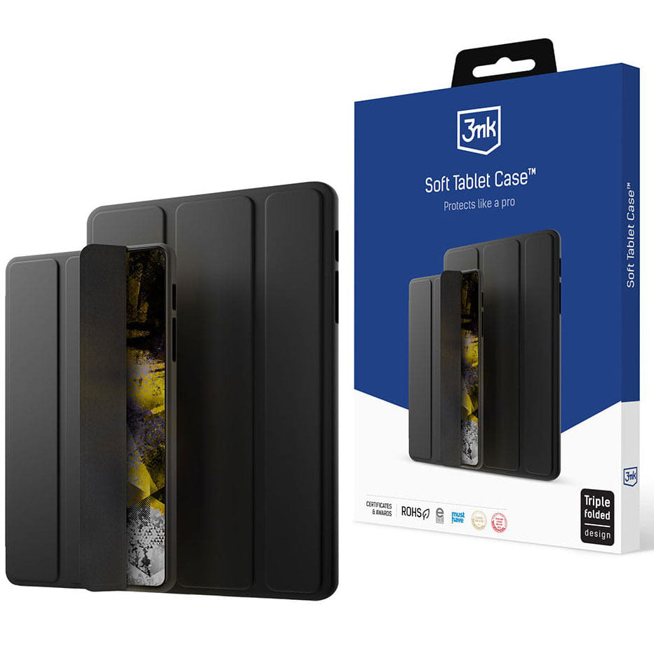 Cover til Apple iPad (2025) / (2022), 3MK, Soft Tablet, Sort