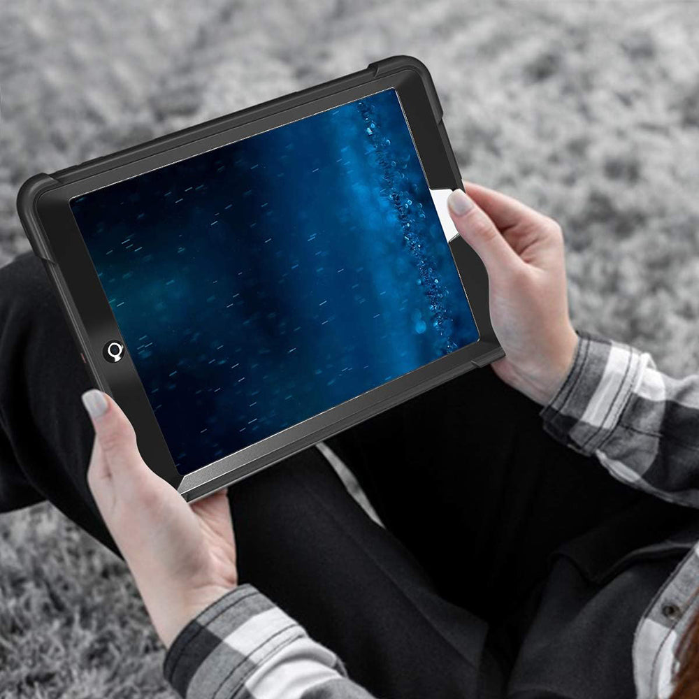 Cover til Apple iPad 9.7 (2018) / 9.7 (2017), Techsuit, Rugged TabShell, Sort