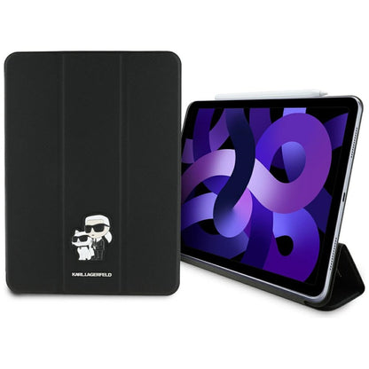 Case for Apple iPad Air 11 (2026) / iPad Air 11 (2025) / Air 11 (2024), Karl Lagerfeld, Saffiano Karl & Choupette, Black