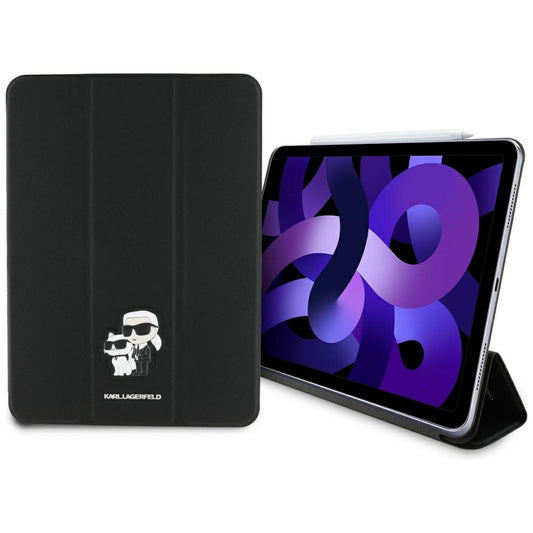 Etui til Apple iPad Air 11 (2025) / Air 11 (2024), Karl Lagerfeld, Saffiano Karl & Choupette, Sort
