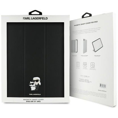 Case for Apple iPad Air 13 (2025) / Air 13 (2024), Karl Lagerfeld, Saffiano Karl & Choupette, Black