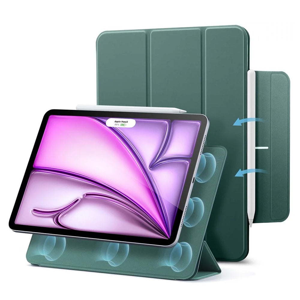Cover til Apple iPad Air 13 (2026) / Air 13 (2025) / Air 13 (2024) / Pro 12.9 (2022) / Pro 12.9 (2021), ESR, Rebound, Satin Grøn