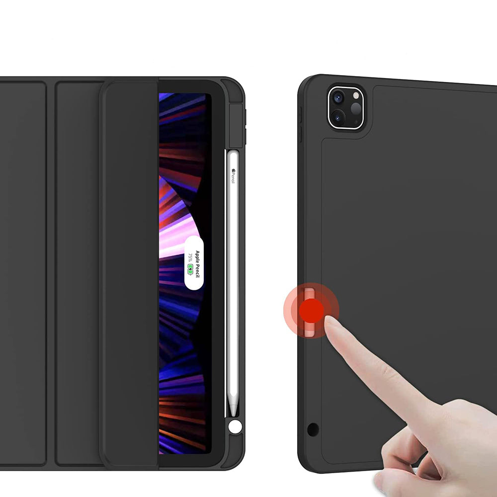 Cover til Apple iPad Pro 11 (2022) / Pro 11 (2021) / Pro 11 (2020) / Pro 11 (2018), Techsuit, Flex Trifold, Sort