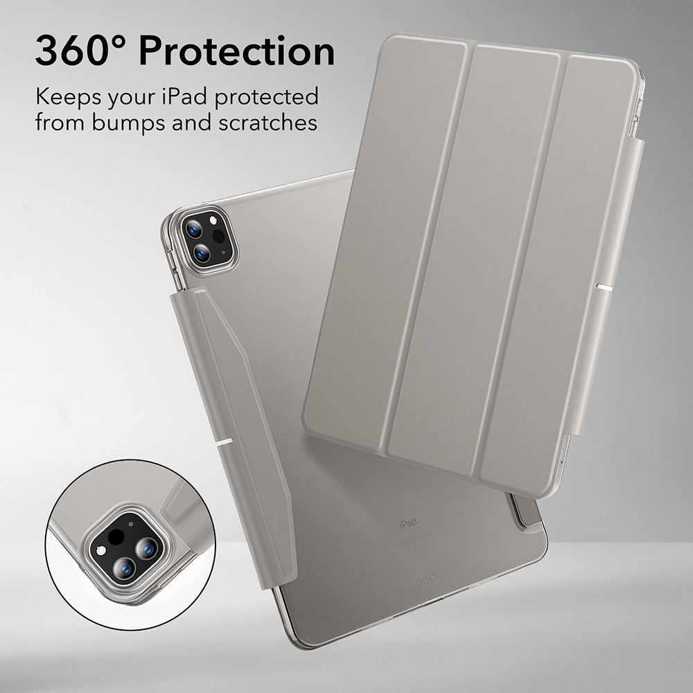 Etui til Apple iPad Pro 11 (2024), ESR, Ascend Trifold, Grå