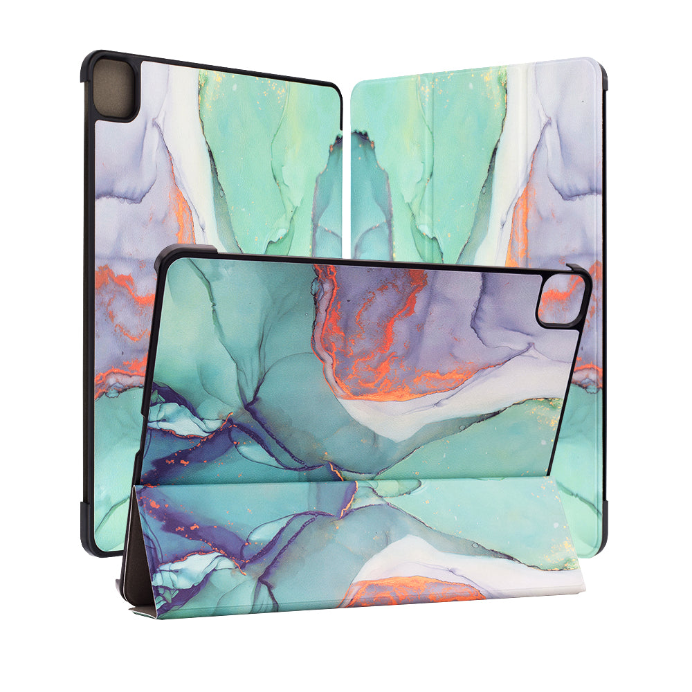 Cover til Apple iPad Pro 11 (2024), Techsuit, FoldPro Green Time, Multicolor