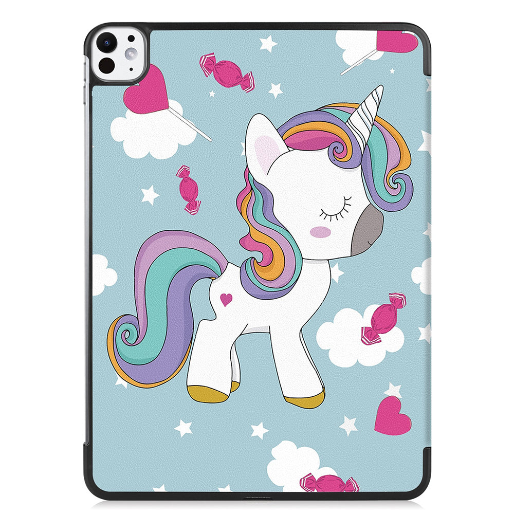 Cover til Apple iPad Pro 11 (2024), Techsuit, FoldPro Unicorn, Multifarvet