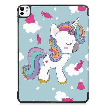Cover til Apple iPad Pro 11 (2024), Techsuit, FoldPro Unicorn, Multifarvet