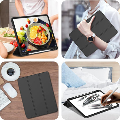 Cover til Apple iPad Pro 12.9 (2022) / Pro 12.9 (2021) / Pro 12.9 (2020) / Pro 12.9 (2018), Techsuit, Flex Trifold, Grøn Matcha