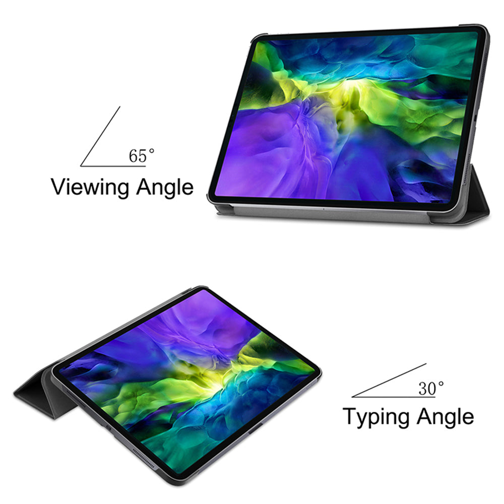Cover til Apple iPad Pro 12.9 (2022) / Pro 12.9 (2021) / Pro 12.9 (2020) / Pro 12.9 (2018), Techsuit, FoldPro, Sort