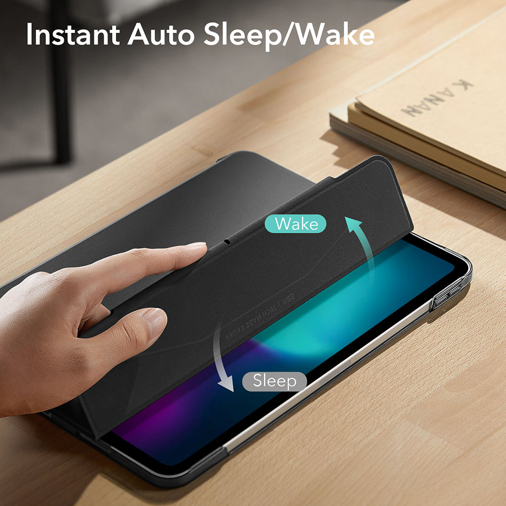 Etui til Apple iPad Pro 13 (2024), ESR, Ascend Trifold, Sort Satineret