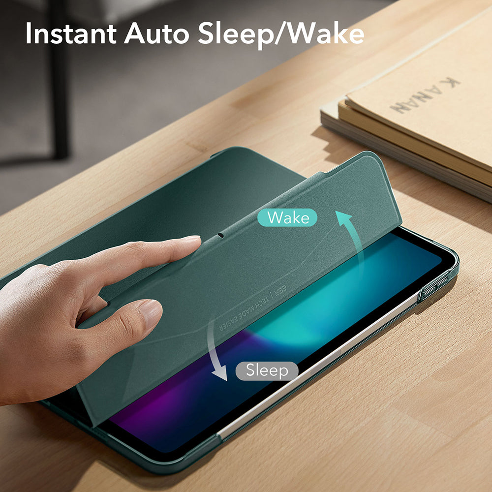 Etui til Apple iPad Pro 13 (2024), ESR, Ascend Trifold, Satin Grøn