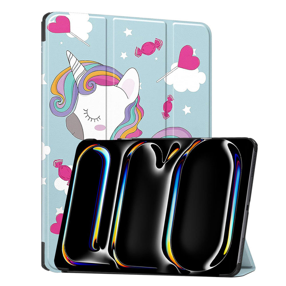 Cover til Apple iPad Pro 13 (2024), Techsuit, FoldPro Unicorn, Multicolor