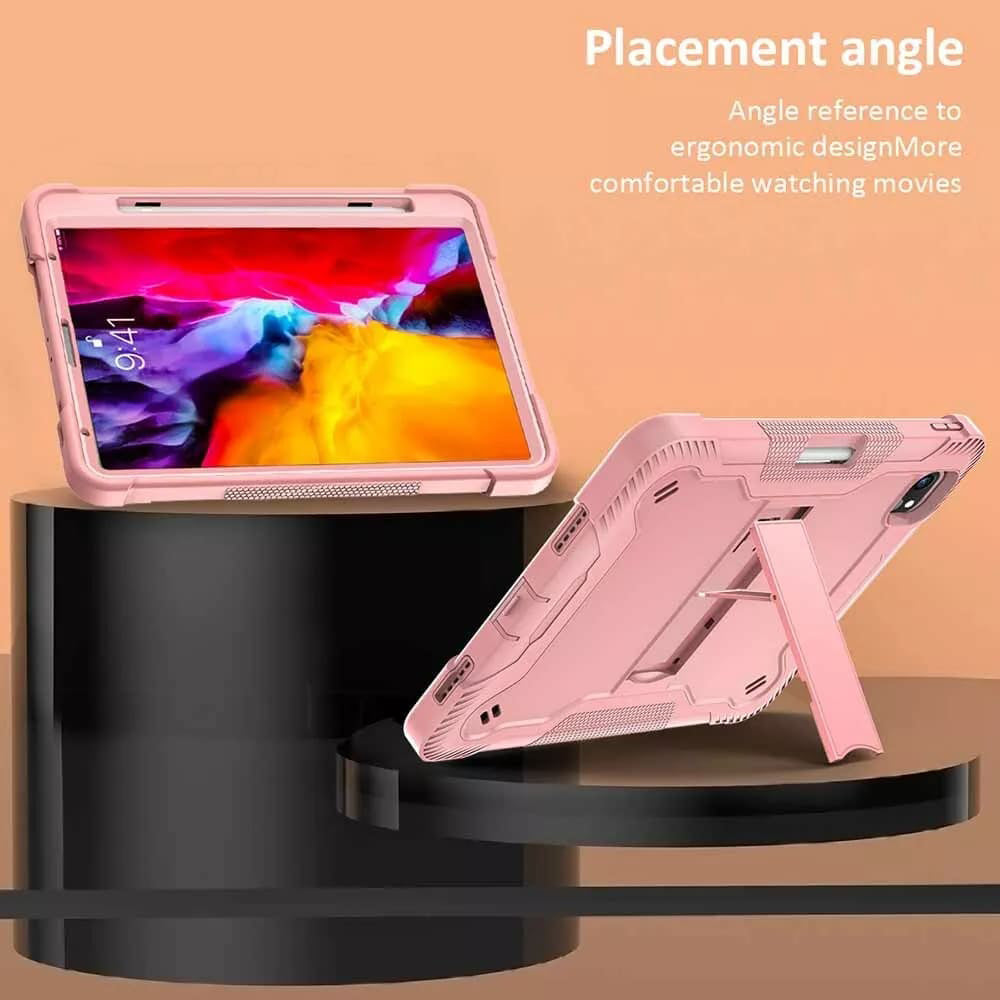 Cover til Apple iPad Pro 13 (2024), Techsuit, Rugged TabShell, Pink