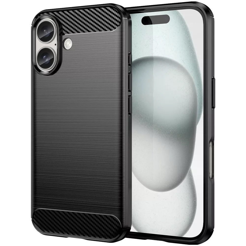 Cover til Apple iPhone 16 Plus, OEM, Carbon, Sort