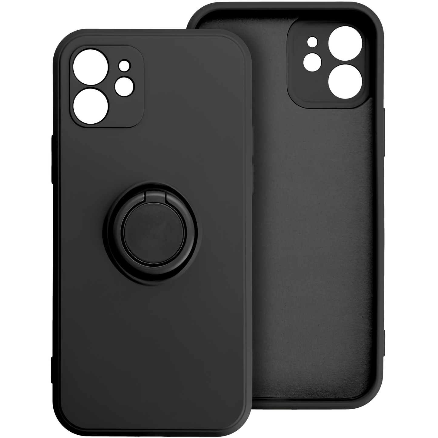 Cover til Apple iPhone 16 Plus, OEM, Silicone Ring, Sort