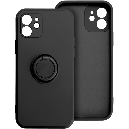 Cover til Apple iPhone 16 Pro, OEM, Silicone Ring, Sort