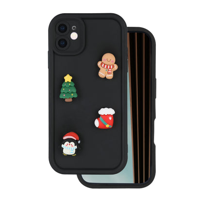 Cover til Apple iPhone 15 Pro, OEM, Ultra Trendy 3D Christmas, Sort