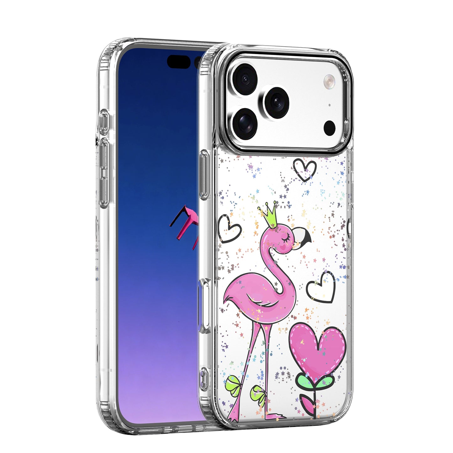 Case for Apple iPhone 16 Pro, OEM, Ultra Trendy Love 2, Multicolor