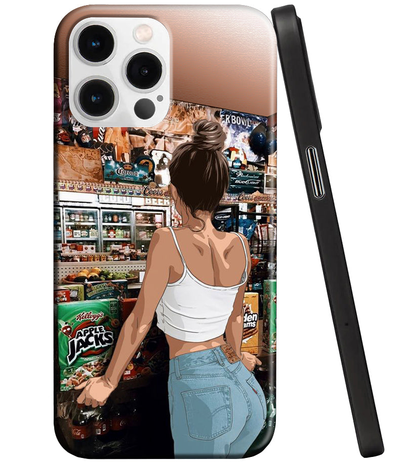 Cover til Apple iPhone 14 Pro, Perfect Case, Favourites Series Girl, Multicolor